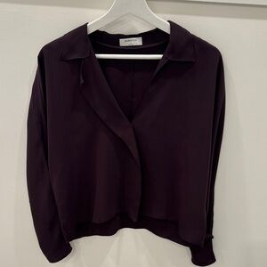 Aritzia Women's Dark Purple Blouse